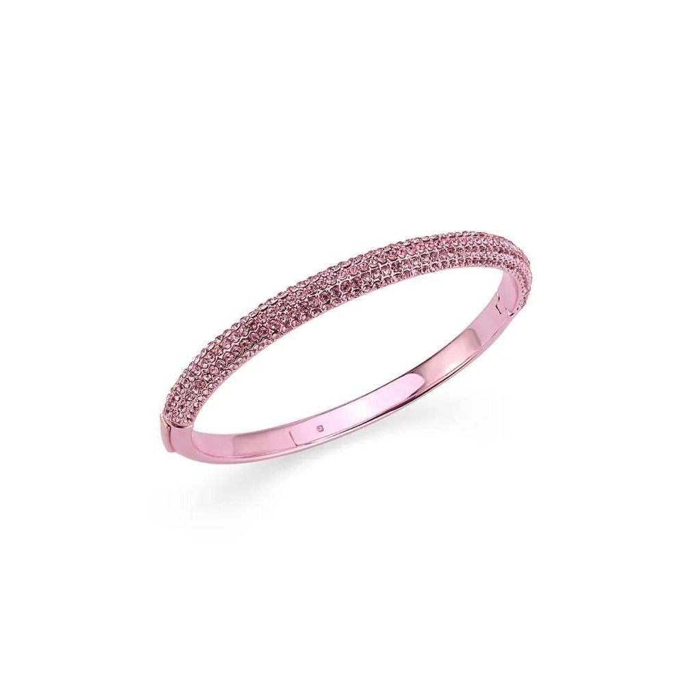 NWT Half Pave Hinged Bangle / Pink / Dustbag Included / MSRP $178
